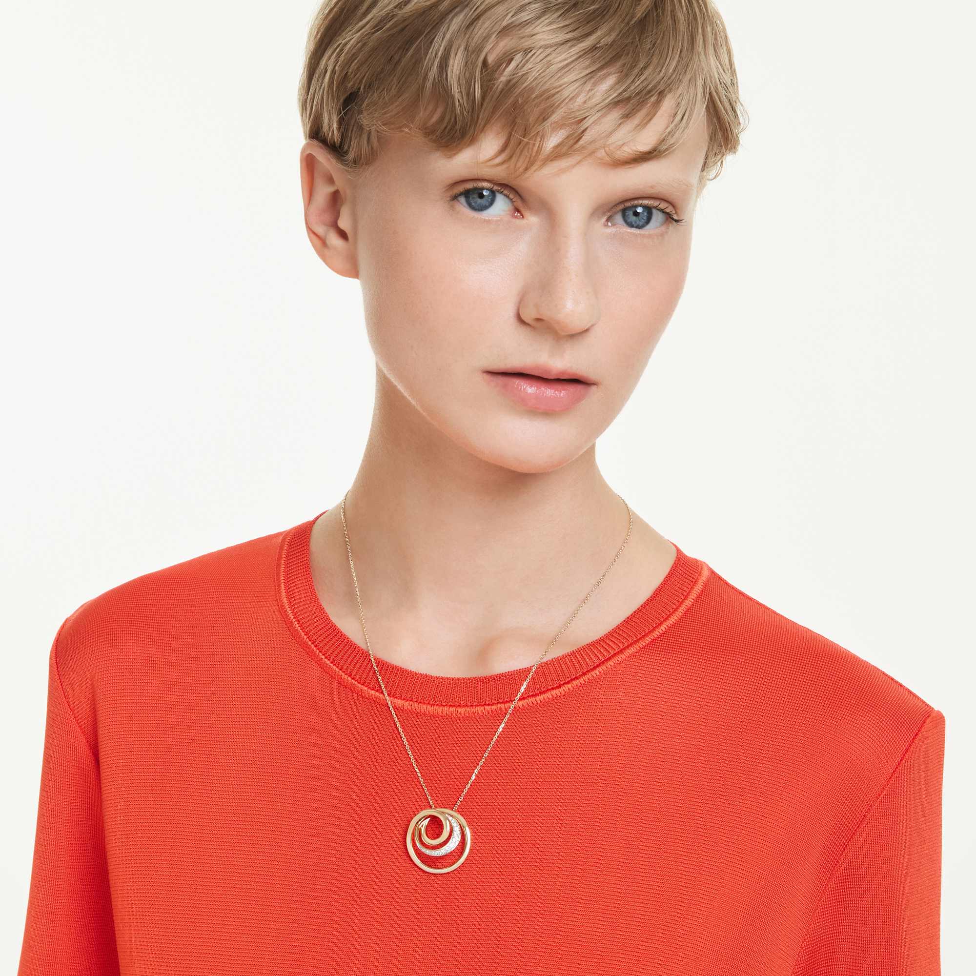 שרשרת היפרבולה מעוגלת בציפוי זהב