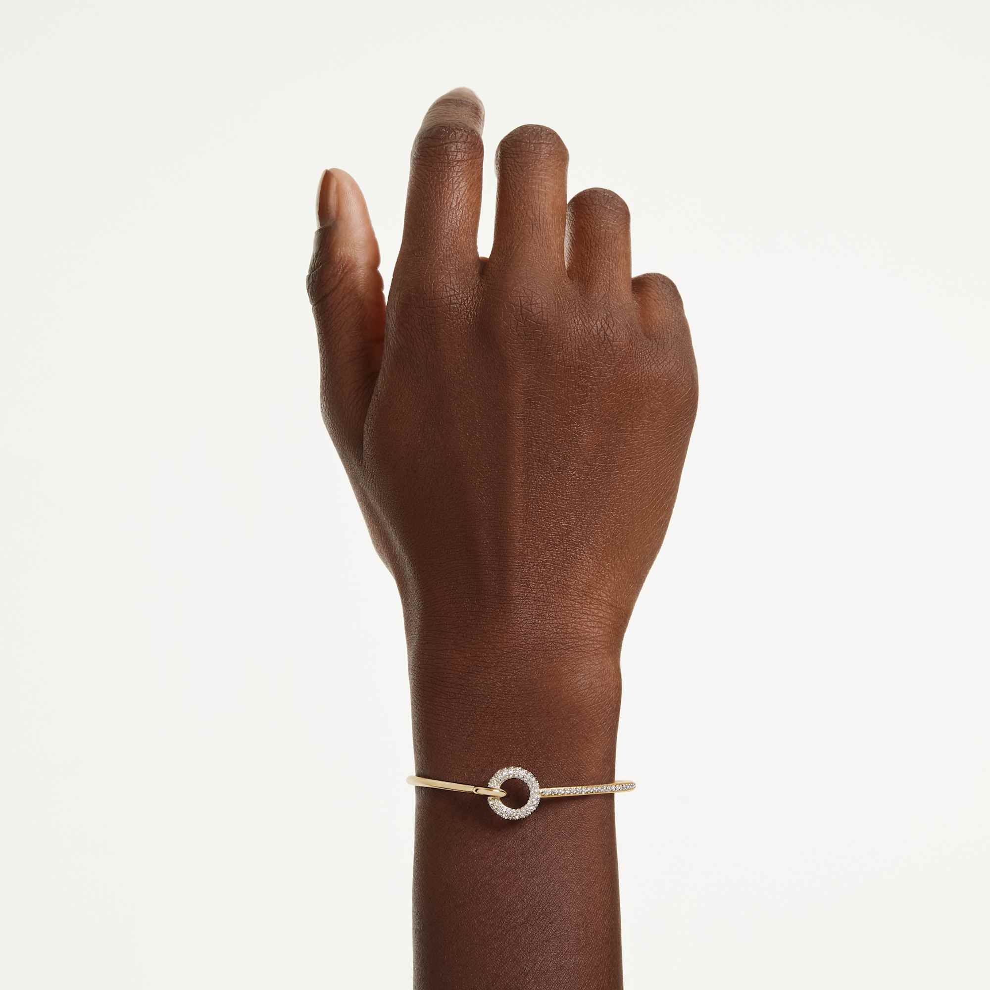 צמיד דקסטרה חיתוכים עגולים בצבע זהב