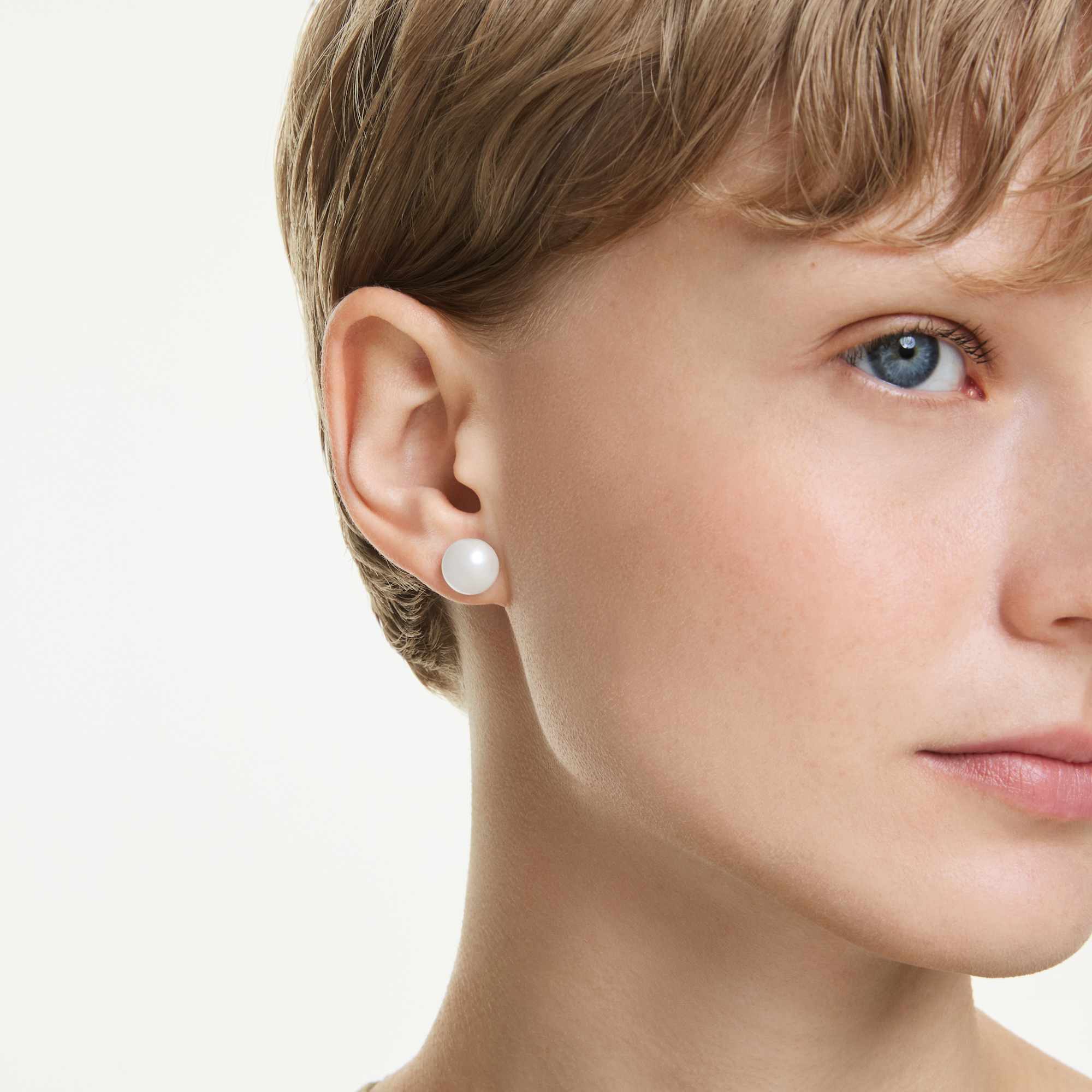 עגילי מטריקיס פנינים צמודים לאוזן