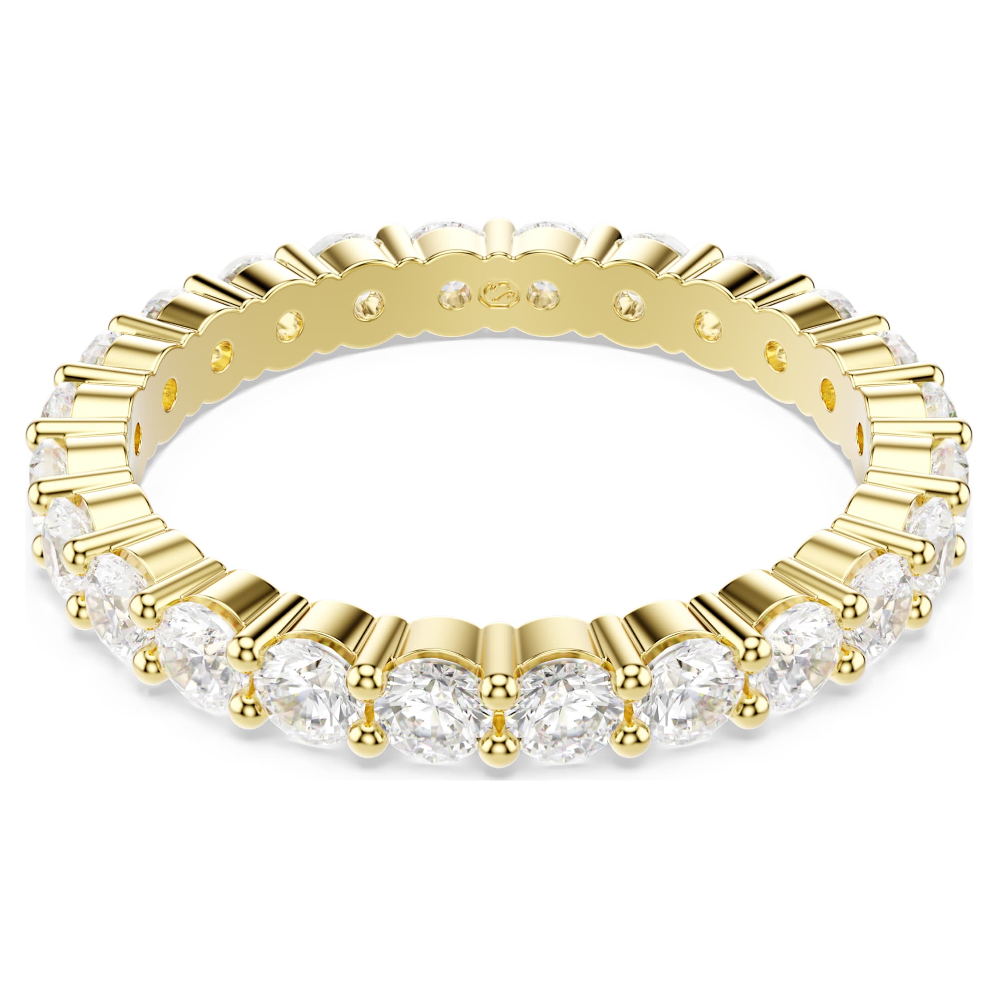 טבעת עגולה מטריקס ויטור בציפוי זהב