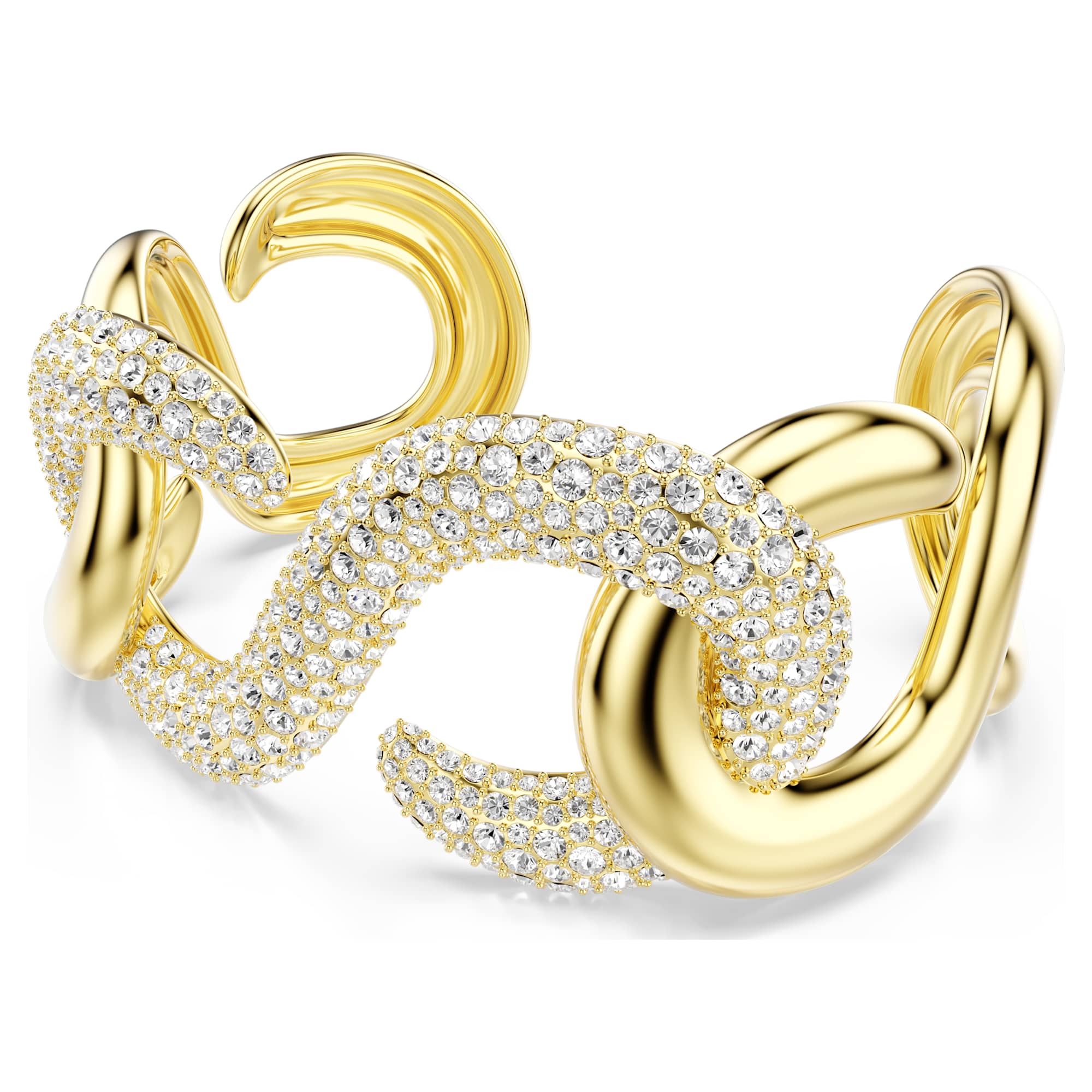 צמיד דקסטרה בחיתוך עגול בצבע זהב